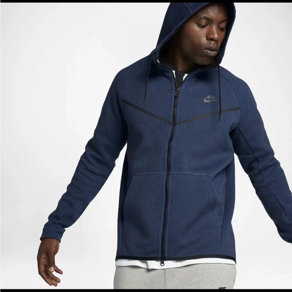 SOLD: Nike Tech Fleece Windrunner Obsidian Blue Tracksuit M 805144 + 805162 451 - Picture 11 of 13